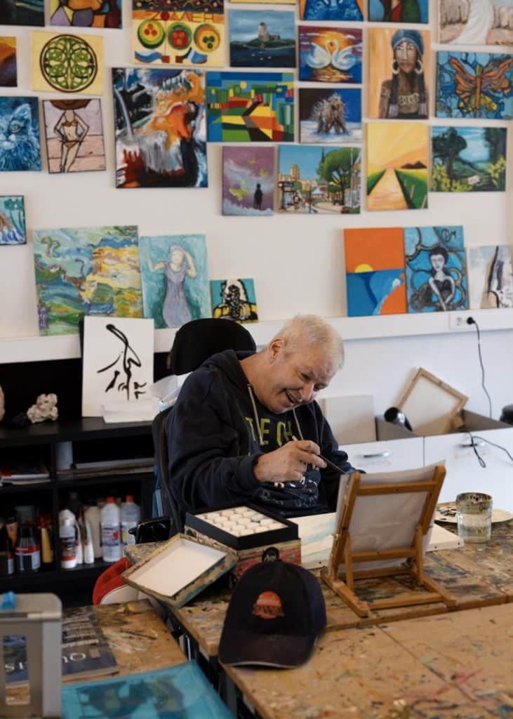 Schilderen kan in het Atelier in de Boerderij